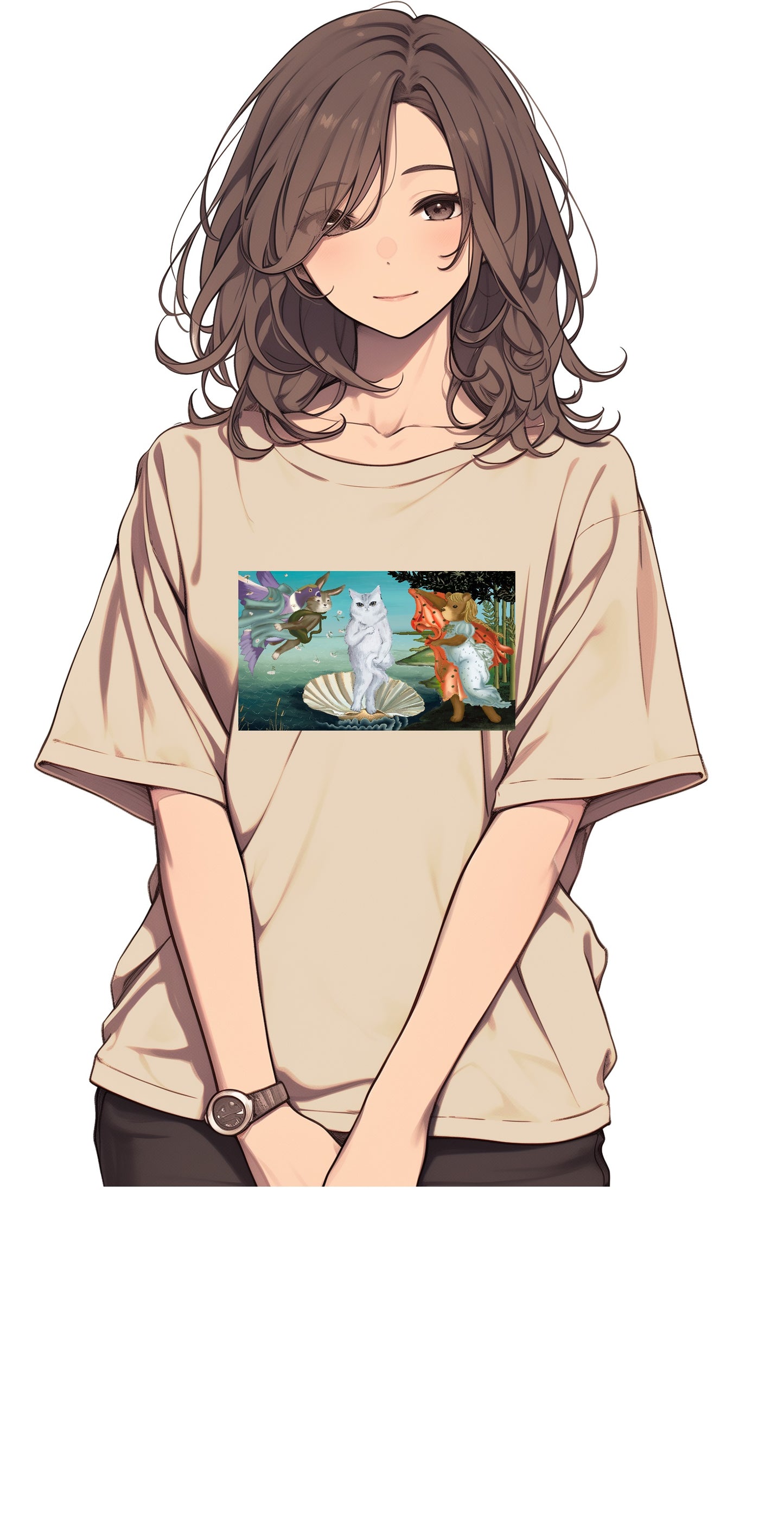 <維納貓>100% Cotton Graphic Tee