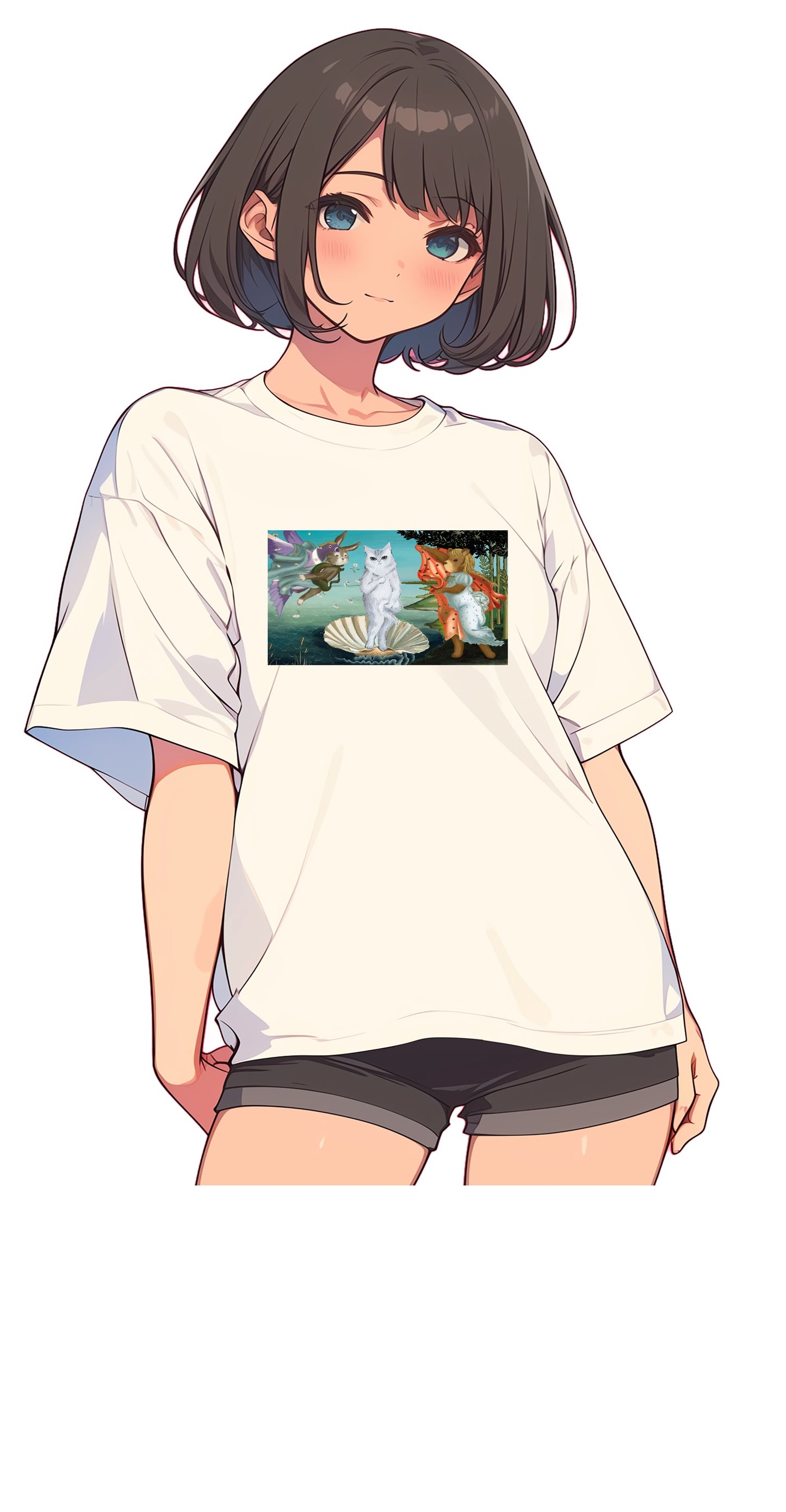 <維納貓>100% Cotton Graphic Tee