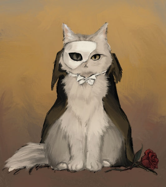 貓聲魅影|純棉圓領印花T恤