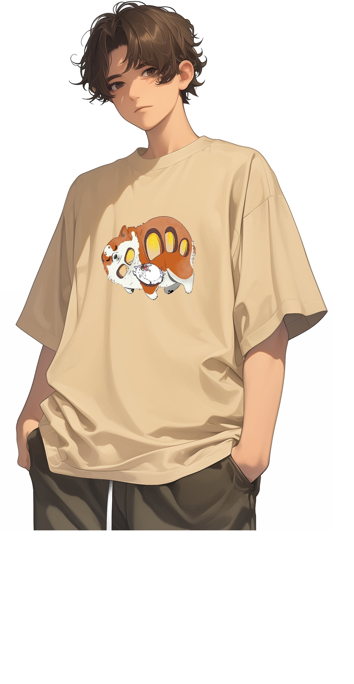 <狗巴士>100% Cotton Graphic Tee