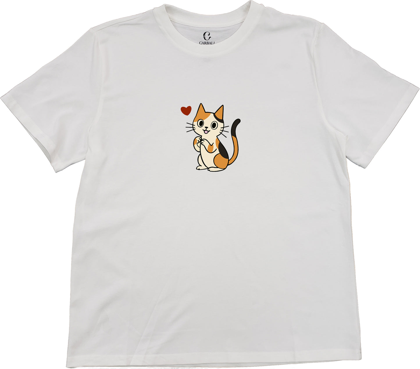 "Ah Cal" Heart | Cotton crewneck graphic printed T-shirt
