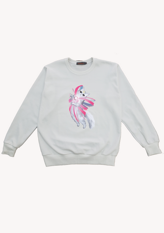 100% Cotton Graphic Sweater us up