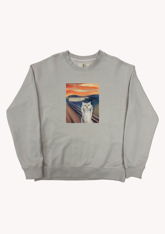 吶喊喵喵|純棉印花圓領衛衣