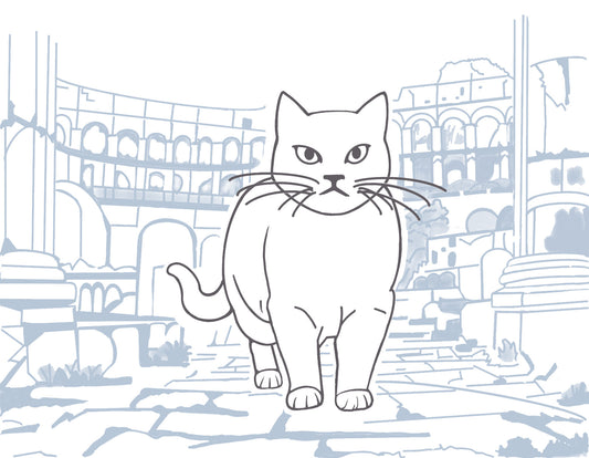 「Rosie」在羅馬門獸場|純棉圓領印花T恤