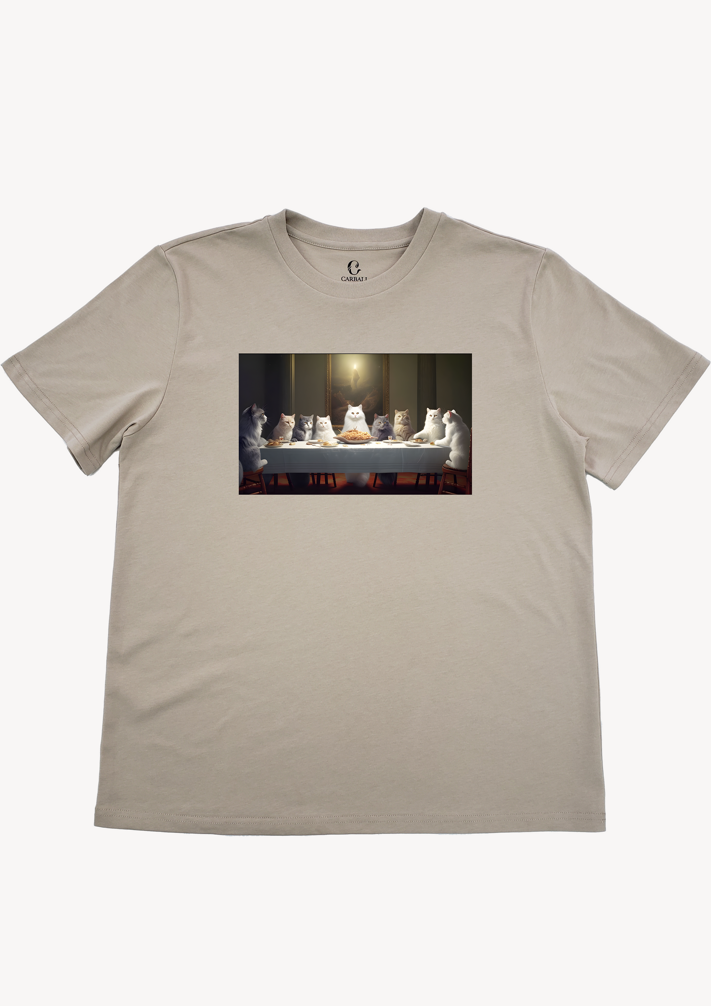 <最後的貓晚餐>100% Cotton Graphic Tee