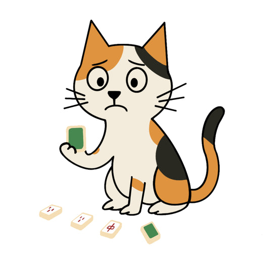 「阿Cal」學打麻將|純棉圓領印花T恤