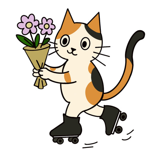 「阿Cal」送花快遞|純棉圓領印花T恤