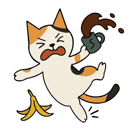 「阿Cal」踩到香蕉皮|純棉圓領印花T恤