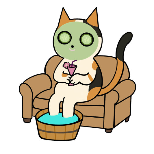 「阿Cal」做美容|純棉圓領印花T恤