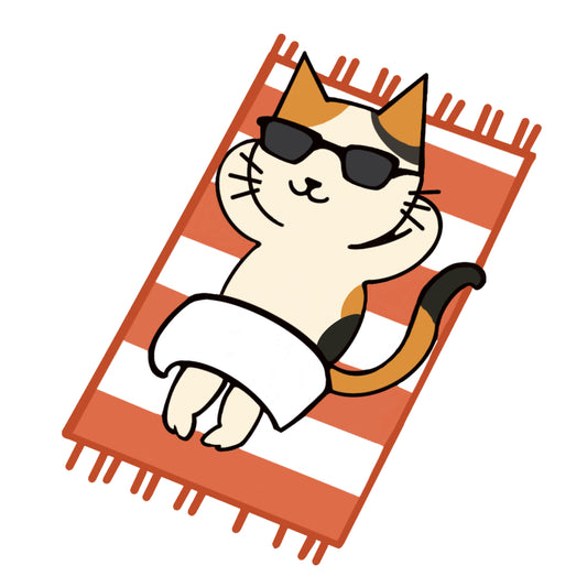 「阿Cal」晒太陽|純棉圓領印花T恤