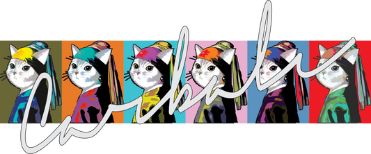 POP!珍珠貓|純棉圓領印花T恤