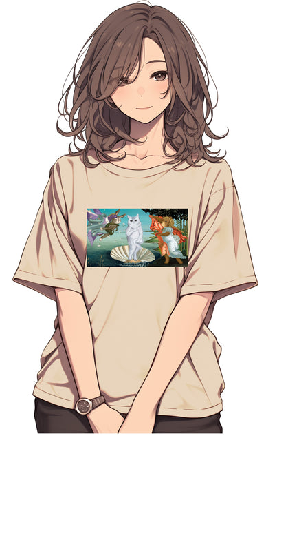 <維納貓>100% Cotton Graphic Tee