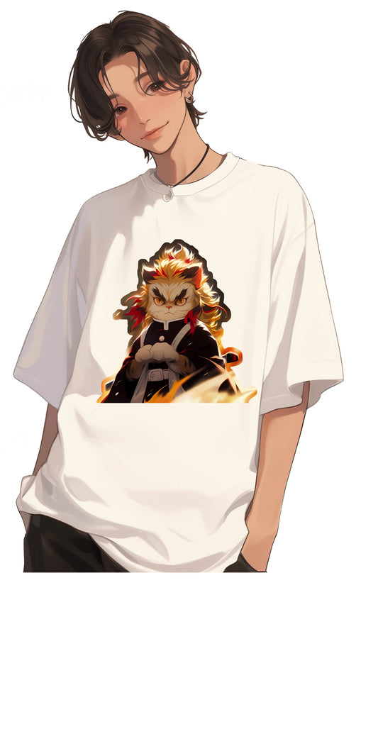 <煉獄貓壽郎> 100% Cotton Graphic Tee