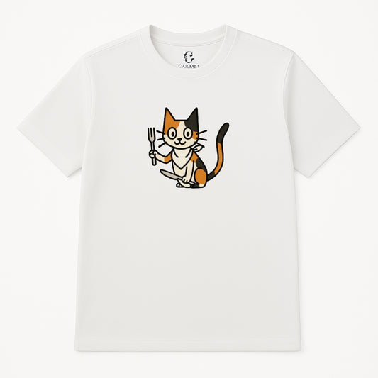 「阿Cal」開餐T恤〡Carbali 原創品牌「Cal the Calico Cat」