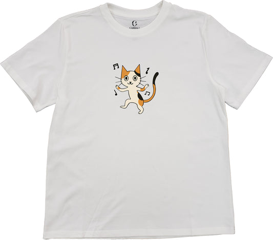 "Ah Cal" dancing | Cotton crewneck graphic printed T-shirt