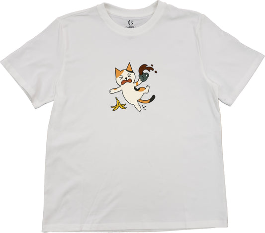 "Ah Cal" slipped on a banana peel | Cotton crewneck graphic printed T-shirt