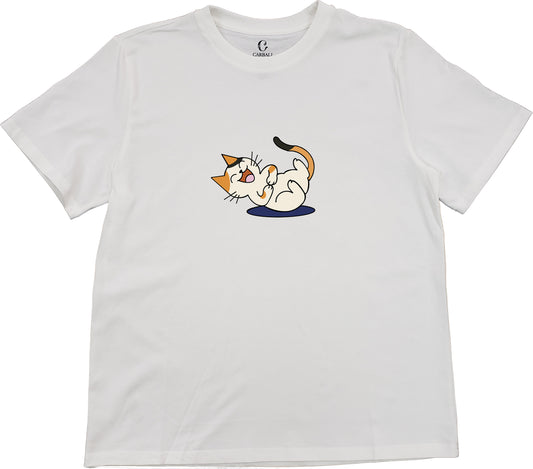 "Ah Cal" Laughing hysterically | Cotton crewneck graphic printed T-shirt