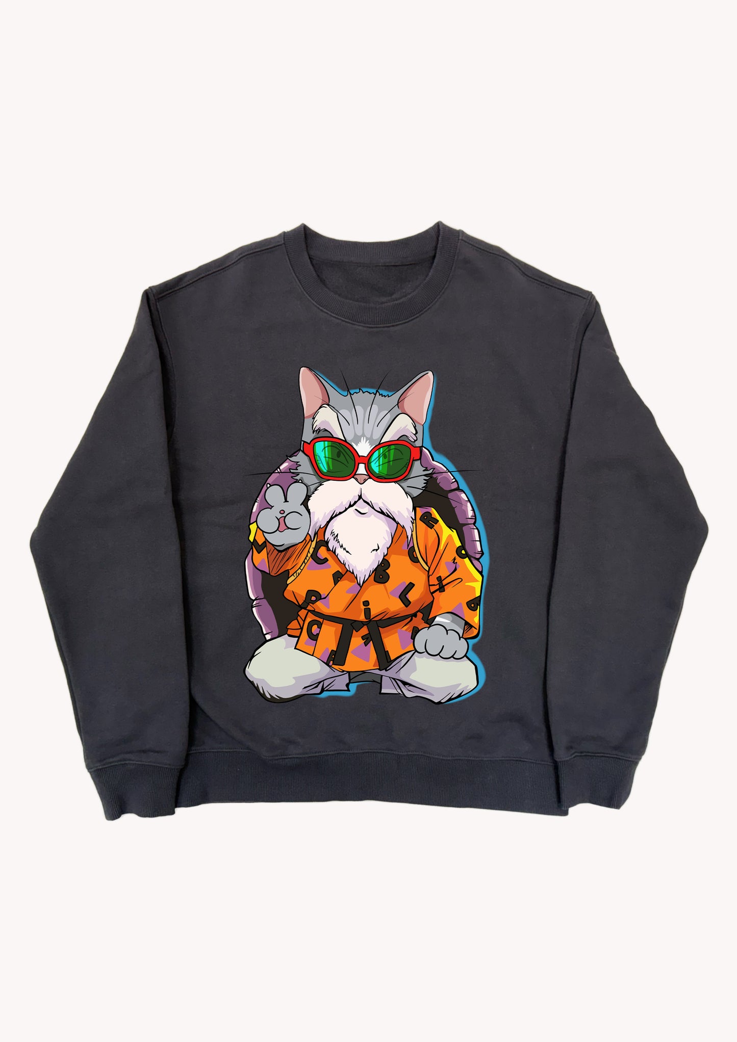 <狗仙人>100% Cotton Graphic Sweater