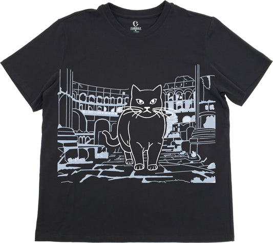 "Rosie" in Rome | Cotton crewneck graphic printed T-shirt