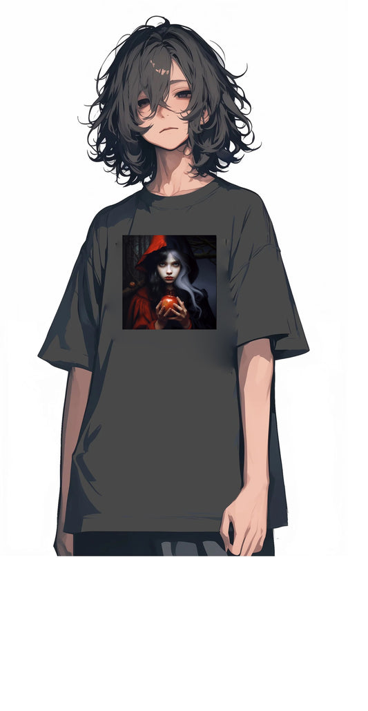 紅帽女巫｜純棉圓領印花T恤