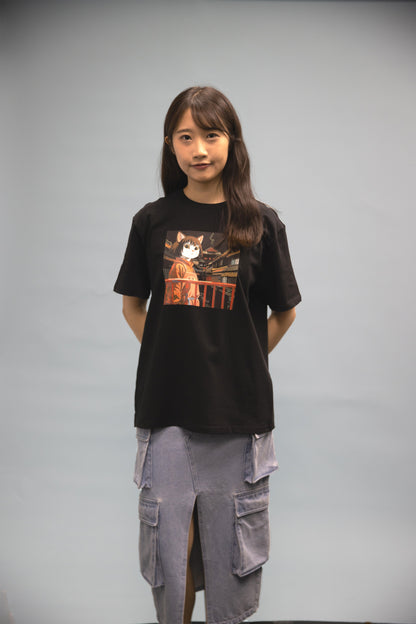 <貓與千尋>100% Cotton Graphic Tee