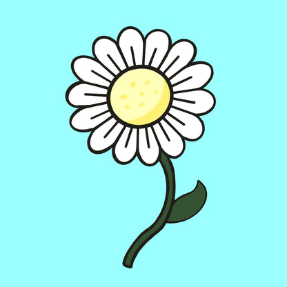 雛菊｜純棉圓領印花T恤