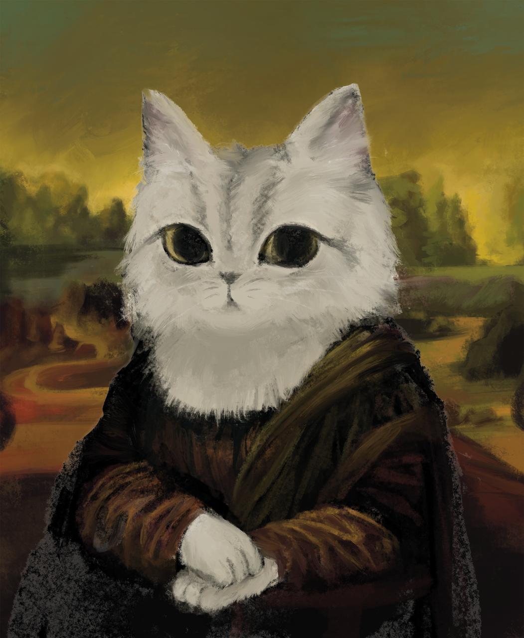 蒙娜麗猫T恤