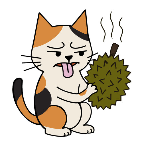 "Ah Cal" smells a durian | Cotton crewneck graphic printed T-shirt