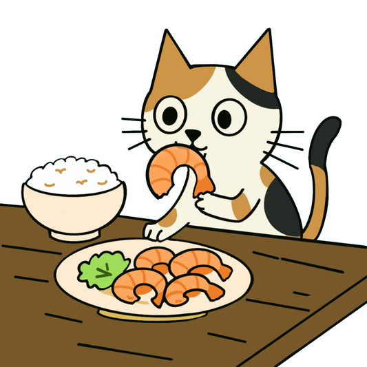 "Ah Cal" steals shrimps｜ Cotton crewneck graphic printed T-shirt